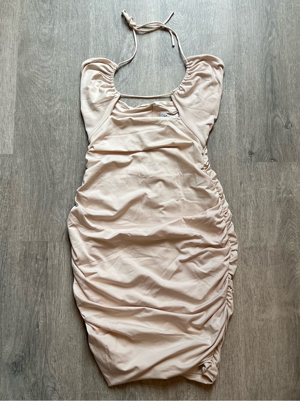 Oh Polly Mini Dress in Light Blush